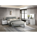  Size_Queen -- Lucia 5097LG-Q Queen Bed - Light Grey IMAGE 3