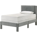  Size_Twin -- Lucia 5097LG-T Twin Bed - Light Grey IMAGE 1