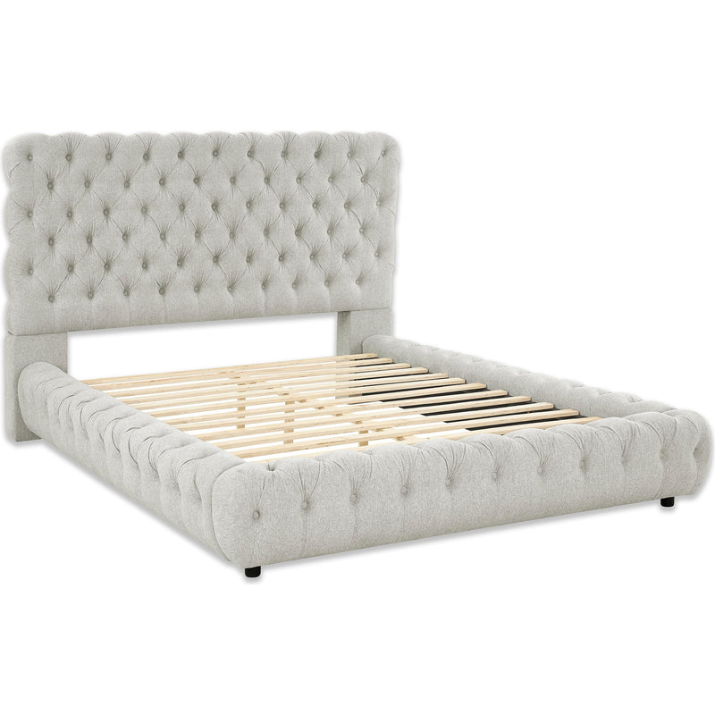  Size_King -- Flory 5112DV-K King Bed - Dove IMAGE 1