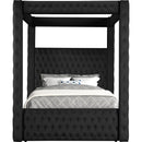  Size_Queen -- Annabelle 5114BK-Q Queen Canopy Bed - Black IMAGE 3