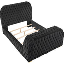  Size_Queen -- Natalia 5115BK-Q Queen Bed with Fireplace and TV Lift - Black IMAGE 2
