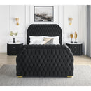  Size_Queen -- Natalia 5115BK-Q Queen Bed with Fireplace and TV Lift - Black IMAGE 4
