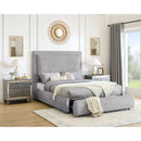  Size_Queen -- Reverie 5116PW-Q Queen Bed with Storage - Pewter IMAGE 2