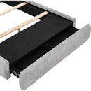  Size_Queen -- Reverie 5116PW-Q Queen Bed with Storage - Pewter IMAGE 4