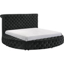  Size_Queen -- Brigitte 5202BK-Q Queen Bed - Black IMAGE 1