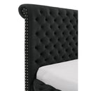  Size_Queen -- Brigitte 5202BK-Q Queen Bed - Black IMAGE 6