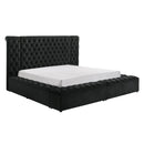  Size_Queen -- Liliana 5203BK-Q Queen Bed - Black IMAGE 1