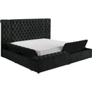  Size_Queen -- Liliana 5203BK-Q Queen Bed - Black IMAGE 2