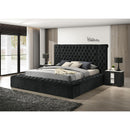  Size_Queen -- Liliana 5203BK-Q Queen Bed - Black IMAGE 5
