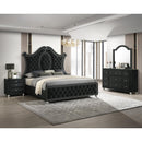  Size_Queen -- Cameo B2180-Q Queen Bed - Black IMAGE 4