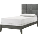  Size_Twin -- Denker B4715-T Twin Bed - Gunmetal IMAGE 1