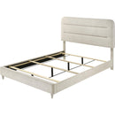  Size_Queen -- Nyomi B4900-Q Queen Bed - White IMAGE 2