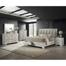  Size_Queen -- Jaymes B6582-Q Queen Storage Bed - White Mist IMAGE 3