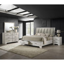  Size_Queen -- Jaymes B6582-Q Queen Storage Bed - White Mist IMAGE 4