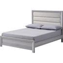  Size_Queen -- Adelaide B6712-Q Queen Upholstered Bed - Driftwood IMAGE 1