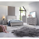  Size_Queen -- Adelaide B6712-Q Queen Upholstered Bed - Driftwood IMAGE 4