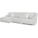  Manufacturer Color_Alloy -- Top Tier 92706S12 4 pc Reclining Sectional with Chaise IMAGE 1