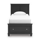  Size_Twin -- Lanolee B687B21 Twin Panel Storage Bed IMAGE 3