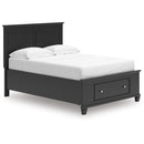  Size_Full -- Lanolee B687B22 Full Panel Storage Bed IMAGE 1