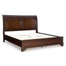  Size_King -- Trellington B716B2 King Sleigh Storage Bed IMAGE 4