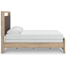  Size_Queen -- Kinlanni PCB1360B4 Queen Upholstered Panel Bed IMAGE 5
