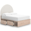  Size_Full -- Arloster PCB1566B5 Full Upholstered Panel Bed with Storage IMAGE 2