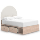  Size_Full -- Arloster PCB1566B7 Full Upholstered Panel Bed with Storage IMAGE 2