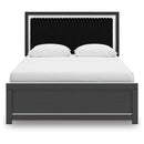  Size_Queen -- Zuraleus PCB3380B2 Queen Upholstered Platform Bed IMAGE 5