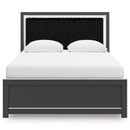  Size_Queen -- Zuraleus PCB3380B6 Queen Upholstered Panel Bed IMAGE 2