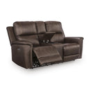  Manufacturer Color_Espresso -- Bleckley PCU1200118 Power Reclining Loveseat with Console and Adjustable Headrest IMAGE 1