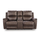  Manufacturer Color_Espresso -- Bleckley PCU1200118 Power Reclining Loveseat with Console and Adjustable Headrest IMAGE 2