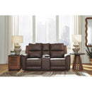  Manufacturer Color_Espresso -- Bleckley PCU1200118 Power Reclining Loveseat with Console and Adjustable Headrest IMAGE 5