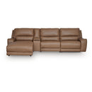  Signature Design by Ashley DeepWakes PCU62606S27 4 pc Reclining Sectional with Chaise and Storage Console IMAGE 1
