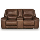 Manufacturer Color_Canyon -- DeepWakes PCU6260718 Power Reclining Loveseat with Console and Adjustable Headrest IMAGE 2