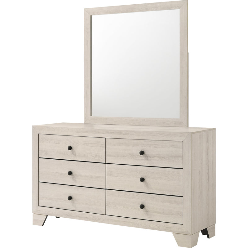  Crown Mark Atticus B6982-11 Dresser Mirror - White IMAGE 2