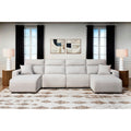  Manufacturer Color_Stone -- ModMax II 65907S11 4 pc Power Reclining Sectional with Chaise IMAGE 1