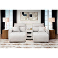 Manufacturer Color_Stone -- ModMax II 65907S12 3 pc Power Reclining Sectional with Chaise and Audio Console IMAGE 1