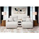  Manufacturer Color_Stone -- ModMax II 65907S12 3 pc Power Reclining Sectional with Chaise and Audio Console IMAGE 1