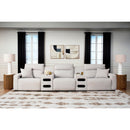 Manufacturer Color_Stone -- ModMax II 65907S13 5 pc Power Reclining Sectional with Audio Consoles IMAGE 1