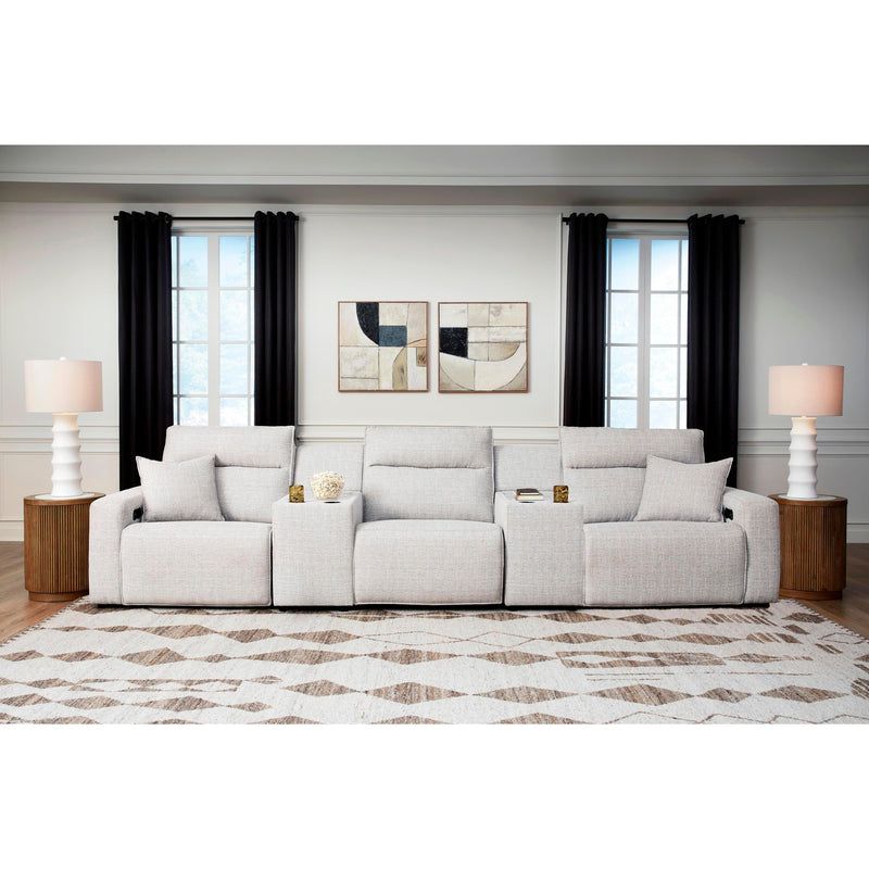  Manufacturer Color_Stone -- ModMax II 65907S14 5 pc Power Reclining Sectional with Consoles IMAGE 1