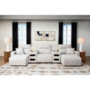  Manufacturer Color_Stone -- ModMax II 65907S15 5 pc Power Reclining Sectional with Chaise and Audio Consoles IMAGE 1