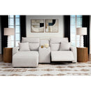  Manufacturer Color_Stone -- ModMax II 65907S17 3 pc Power Reclining Sectional with Chaise and Console IMAGE 2