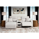  Manufacturer Color_Stone -- ModMax II 65907S18 3 pc Power Reclining Sectional with Chaise and Audio Console IMAGE 2
