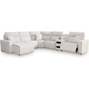  Manufacturer Color_Stone -- ModMax II 65907S29 6 pc Reclining Sectional with Chaise and Audio Console IMAGE 1