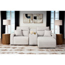  Manufacturer Color_Stone -- ModMax II 65907S4 3 pc Power Reclining Sectional with Chaise and Console IMAGE 1