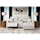  Manufacturer Color_Stone -- ModMax II 65907S4 3 pc Power Reclining Sectional with Chaise and Console IMAGE 2