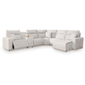  Manufacturer Color_Stone -- ModMax II 65907S6 6 pc Power Reclining Sectional with Chaise and Console IMAGE 1