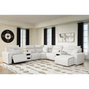  Manufacturer Color_Stone -- ModMax II 65907S7 7 pc Power Reclining Sectional with Chaise and Audio Consoles IMAGE 2