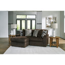  Manufacturer Color_Chocolate -- Midnight-Madness 98104S13 2 pc Sectional with Chaise IMAGE 2