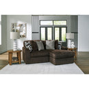  Manufacturer Color_Chocolate -- Midnight-Madness 98104S14 2 pc Sectional with Chaise IMAGE 2